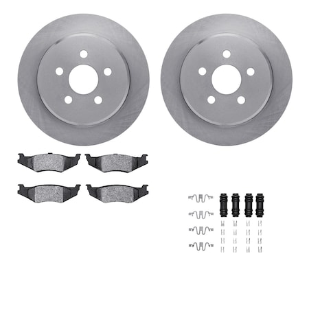 6512-39080, Rotors With 5000 Advanced Brake Pads Includes Hardware